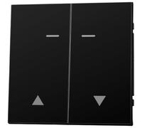 Interruptor de enchufe de pared estándar europeo 250 V 16 A acabado negro panel de 80 mm para instalación eléctrica en interiores (I)