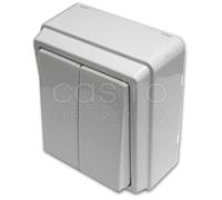 Interruptor de Escalera Doble 10A 250V Serie 3700 (Blanco) - EFAPEL