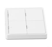 Interruptor de escena inalámbrico Zigbee de 4 bandas, controlador de botón de 12 escenas para Tuya para aplicación Smart Life, para control remoto de pared alimentado por batería, no requiere cableado