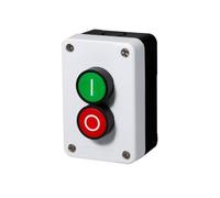Interruptor de estación de botón con caja, 2 posiciones, reinicio momentáneo, IP67, impermeable, para control remoto, diseño sin escobillas, funcionamiento fácil de usar, blanco, negro, rojo y verde