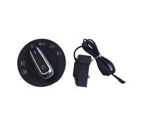 interruptor de faro de coche 5ND941431BPara Golf MK5 MK6 Para Passat B6 B7Para Touran Caddy Para Tiguan Interruptor de faros cromado agregar función automática reemplazar(Set)