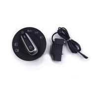 Interruptor De Faro De Coche Compatible Con VW Para PASSAT B6 3C Para JETTA 2006-2009 2010 2011 Para GOLF Para GTI 2006-2013 Interruptor Faro Agregar Función Automática 5ND941431B(Set)