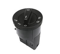 Interruptor De Faro De Coche Compatible Con VW Para Polo 1999 2000 2001 Para Beetle Convertible 2003 2004 2005 Para Lupo 1998-2005 Interruptor Control Faros Perilla Luz Antiniebla(NO Chrome)