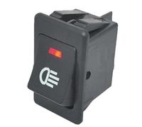 interruptor de faro de coche Interruptor basculante para luces de coche, botón encendido/apagado, 2 posiciones, 4 pines, LED, 35 A reemplazar(Red)