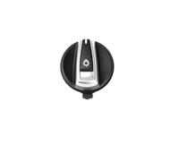 Interruptor De Faro Delantero De Coche, Tapa De Botón De Perilla De Faro Giratorio Compatible Con Bmw Serie 1, 3, E84, E87, E88, E82, E90, E91, E92, E93(Black)