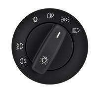 Interruptor de Faros,Interruptor Luces Auto Interruptor de faros interruptor de niebla interruptor de ajuste Uso apto para usar Uso apto para VW Caddie III TOURAN JETTA GOLF V VI 5 6 Jetta Passat B6 C