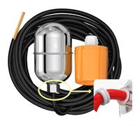 Interruptor de flotador de acero inoxidable 304, sensor de nivel de agua de alta temperatura hasta 170 °C para tanques de aguas residuales industriales aceite(3)