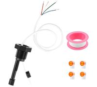 Interruptor de flujo de 1/2 pulgadas de rosca PP para piscina Sensor de flujo con 4 bloques de terminales Flow Switch Piscina para tratamiento de agua Alimentos Farmacia Electrónica Envío