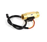 Interruptor de flujo de agua, Efecto de pasillo de cobre G1/2 "Sensor de flujo de agua líquido 1-30L/MIN Medidor de medidor de medidor de flujo para la ducha del dispensador de
