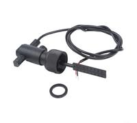 Interruptor de flujo de paleta 100V FS-10 Sensor de flujo de agua con controlador de caudal ajustable para calentadores de agua con bomba de calor y sistemas de aire acondicionado central, color negro