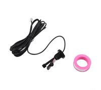 Interruptor de flujo de piscina GLX-FLO Q-12, longitud del sensor de 50 mm, -20 a 80 °C, presión de 5 kg, para sistemas de baño de sal, con cinta cruda