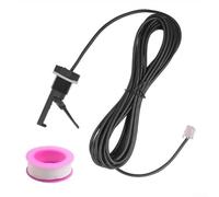 Interruptor de flujo de piscina GLX-FLO-RP Sensor de paletas de plástico para sistemas de agua salada, monitor de circulación de agua tipo lengüeta de 20 mm 0-60 °C (rosa)