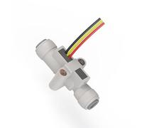 Interruptor de flujo de plástico, interruptor de contactrón, interruptor magnético de sensor 0,2 LPM, arranque de flujo 5-36 V, 10 W, sensor Saier de 2 cables