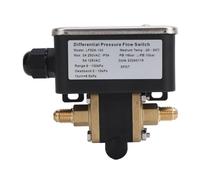 Interruptor de flujo de presión diferencial de acero inoxidable ajustable 2 alambre 6-100kPA 125VAC 250VAC