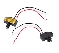 Interruptor de fotocélula Sensor anochecer a amanecer, interruptor control luz automático 12 V-48 V para luces LED Lámparas de jardín Iluminación exterior(tamaño mini 40 mm, negro)