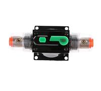 Interruptor de fusible Automático,DC 12-48V Disyuntor en línea de Audio Del Coche,Portafusibles en línea,Disyuntor con Restablecimiento Manual para Motor Auto Car Marine Boat Bike Stereo Audio(100A)