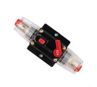 Interruptor de fusibles en línea automático diseñado para sistemas de 12 V 24 V CC con lengüetas de alambre, tubo termorretráctil, reinicio manual para circuitos auxiliares de ATV cabrestante RV