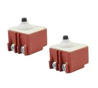 Interruptor de gatillo de amoladora angular de 2 piezas, DPST sin tipo momentáneo para modelos Bosch GWS 6-100 y 8-100, construcción de plástico y metal, 27 x 25,5 x 20 mm