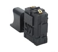 Interruptor de gatillo de repuesto para soplador eléctrico 5e4 modelo 16a clasificación CC 7.2v-24v para botón de control de herramientas de jardín alimentado por batería, negro