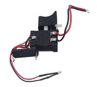 Interruptor de Gatillo de Taladro, Interruptor de Control de Velocidad del Interruptor de Gatillo de Taladro CW CCW Reversible con Luz 7.224V DC 16A para Control de Reemplazo,