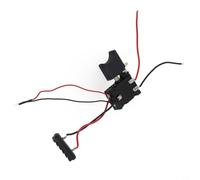 Interruptor de gatillo para taladro eléctrico inalámbrico de 21 V, con luz, botón de control de velocidad, color negro