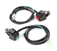 Interruptor de inicio de matar-KIMISS interruptor de arranque de motocicleta, manillar, encendido, doble botón, 22mm, accesorio interior Glam para coche, apto para ATV Dit Bike