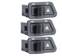 Interruptor de intermitentes Botón De Interruptor De Señal De Giro Modificado Botón De Luz De Doble Destello De 3 Pines Para Motocicletas Vehículos Eléctricos Scooters Piezas Repuesto Interruptor