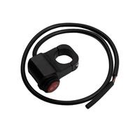 Interruptor de intermitentes Interruptor Basculante Universal De 7/8" 22 Mm Para Manillar De Motocicleta Cuatrimoto 12 V Aluminio Color Negro