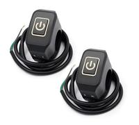 Interruptor de intermitentes Interruptor Manillar Motocicleta 1/2 Piezas Interruptor Encendido Apagado Control Bocina Faro Interruptor Modificado Botón 22 Mm Accesorios Interruptor Modificado