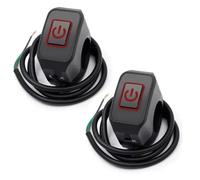 Interruptor de intermitentes Interruptor Manillar Motocicleta 1/2 Piezas Interruptor Encendido Apagado Control Bocina Faro Interruptor Modificado Botón 22 Mm Accesorios Interruptor Modificado