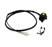 Interruptor de intermitentes Interruptor Parada Emergencia Motocicleta Botón Encendido Del Manillar Botón Pulsador Rojo Bocina Arranque Moto Para Cross Doble Deporte Para Manillares 22 Mm