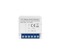 interruptor de la luz de 1/2/3G ningún mini disyuntor elegante neutral del control de dos vías(ZigBee 1 gang)