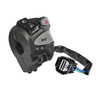 Interruptor de la manija de la motocicleta Botón de señal de giro para Honda Click 150 Control lateral izquierdo Reemplazo Material ABS Instalación directa Fácil operación