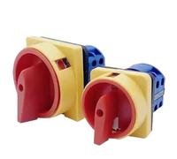 Interruptor de leva 20A y 25A OFF-ON 4 polos LW26GS CA10 48x48mm 64x64mm(20A 48X48mm panel)