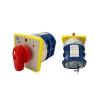 Interruptor de leva cambio Manual eléctrico 3 posiciones LW5 40A 690V 2 polos perilla giratoria conmutador rotativo LW5D-40/2