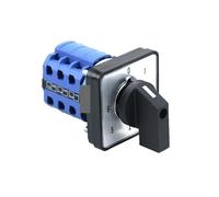 Interruptor de leva conmutación rotativo 6 posiciones, trifásico, 12 tornillos, 20 A, con control enclavamiento, panel 64 x, SZW26/LW26-20 Controls Switches