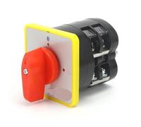 Interruptor de leva de conversión de voltímetro trifásico bipolar de cuatro posiciones LW5D-16/YH2.2 de 16 A - Interruptor selector giratorio