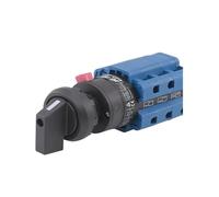 Interruptor de leva de transferencia de 380 V, con motor de 32 A, reversible, de un solo orificio, tres posiciones, tamaño de montaje de 22 mm, LW26-32/3