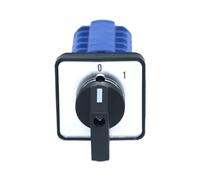 Interruptor de leva de transferencia universal eléctrico SZW26/LW26-20, encendido y apagado, 20 terminales, 64 x 64 mm, 48 x 48 mm, montaje en panel, 20 A, 660 V(COA.5 0 1 48X48mm)