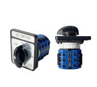 Interruptor de leva de voltímetro CA10 trifásico de 4 cables, 7 bits, 20 A, 690 V, selector rotatorio de conversión, 12 terminales LW26 YMW26