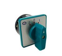 Interruptor de leva eléctrico, contacto plateado, 3 posiciones, 1 polo, interruptores de cambio giratorios de nivel, 5A, verde, 6 terminales, LW6-1
