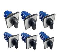 Interruptor de leva giratorio 16 A, 690 V, 3 posiciones, 1-8 polos, control doble conversión potencia, interruptor circuito, contacto plata, serie LW39A-16(6P)