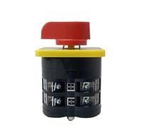 Interruptor de leva giratorio 3 posiciones 2 polos 8 terminales 16A Contacto plateado Selector de cambio manual principal LW5-16/2(ON-OFF-ON)