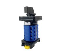 Interruptor de leva giratorio de contacto plateado multiposición LW26-20 for montaje en riel DIN, 690 V, 20 A, 4 niveles, YMW26, LW28, 1 unidad(MAN-OFF-AUTO)