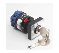Interruptor de leva giratorio de corte de energía de un solo orificio, con llave de 16 mm, de dos velocidades, 10 A, 690 V, LW26-10 C02/1, conversión universal