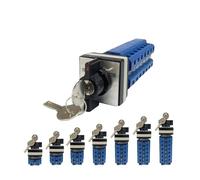 Interruptor de leva giratorio de marcha atrás con motor de conmutación de doble potencia LW26-32F con llave, de tres posiciones, bloqueable, universal, de transferencia, 32 A, 690 V(32A 6Poles)