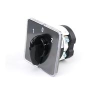 Interruptor de leva giratorio de tres posiciones 1-0-2 SZL9-75/1 75A - Interruptor de transferencia automática for generadores - 4 tornillos de terminal - 1 pieza