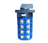 Interruptor de leva LW26-125/4 de 2/3/4/5 posiciones, 125 A, 690 V, selector rotativo de bricolaje, 16 terminales, tornillos, contacto plateado, LW28 YMW26(01234)