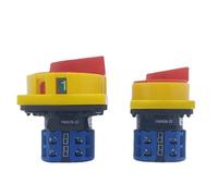 Interruptor de leva LW26GS-20/04-2 de dos posiciones con candado, selector de desconexión, contacto plateado, 20 A, 690 V(Small Panel)