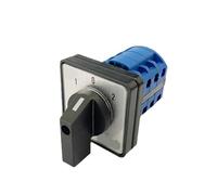Interruptor de leva montado en riel, 2/3/4/6/7 posiciones, 20 A, 660 V, 3 polos, interruptores de conmutación rotativos LW26-20, LW28-20 y YMW26-20/3(AUTO-OFF-MAN)